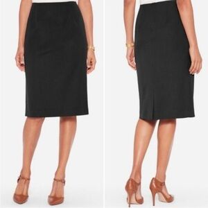 VTG-USA Pendleton Dark Academia Black Knee-Length Wool Pencil Skirt size 8